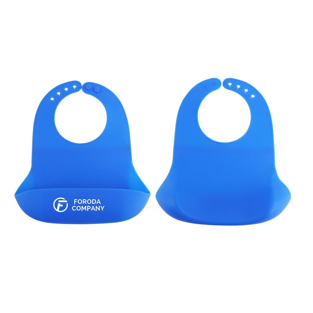 Silicone Bib with Snap Closure