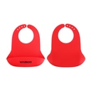 Silicone Bib with Snap Closure