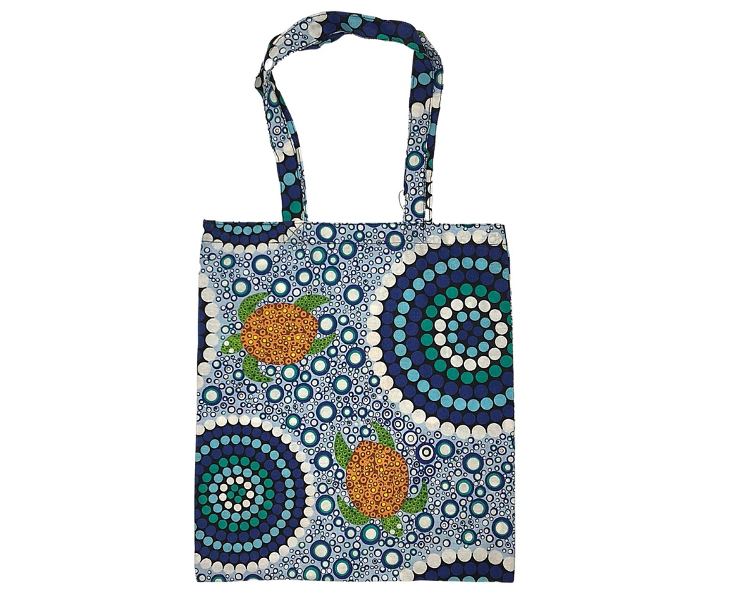 ENVIRO CANVAS BAG ABORIGINAL DESIGN - COLOURS OF THE REEF DESIGN - COLIN JONES