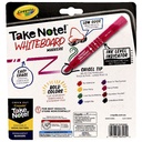 Crayola Take Note Whiteboard Markers – Chisel Tip, Assorted Colours (12 Pack)