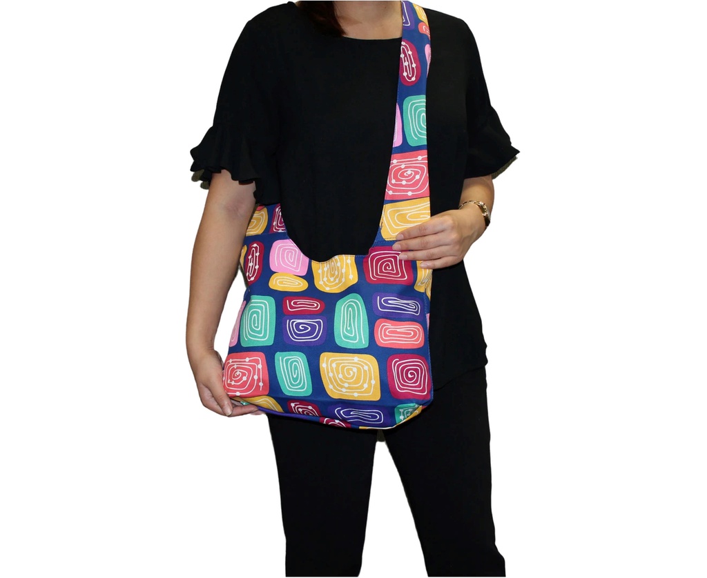 BAG CROSS BODY ABORIGINAL DESIGN-GOGO WUNDU (WATER FOREST COUNTRY) - JEDESS HUDSON