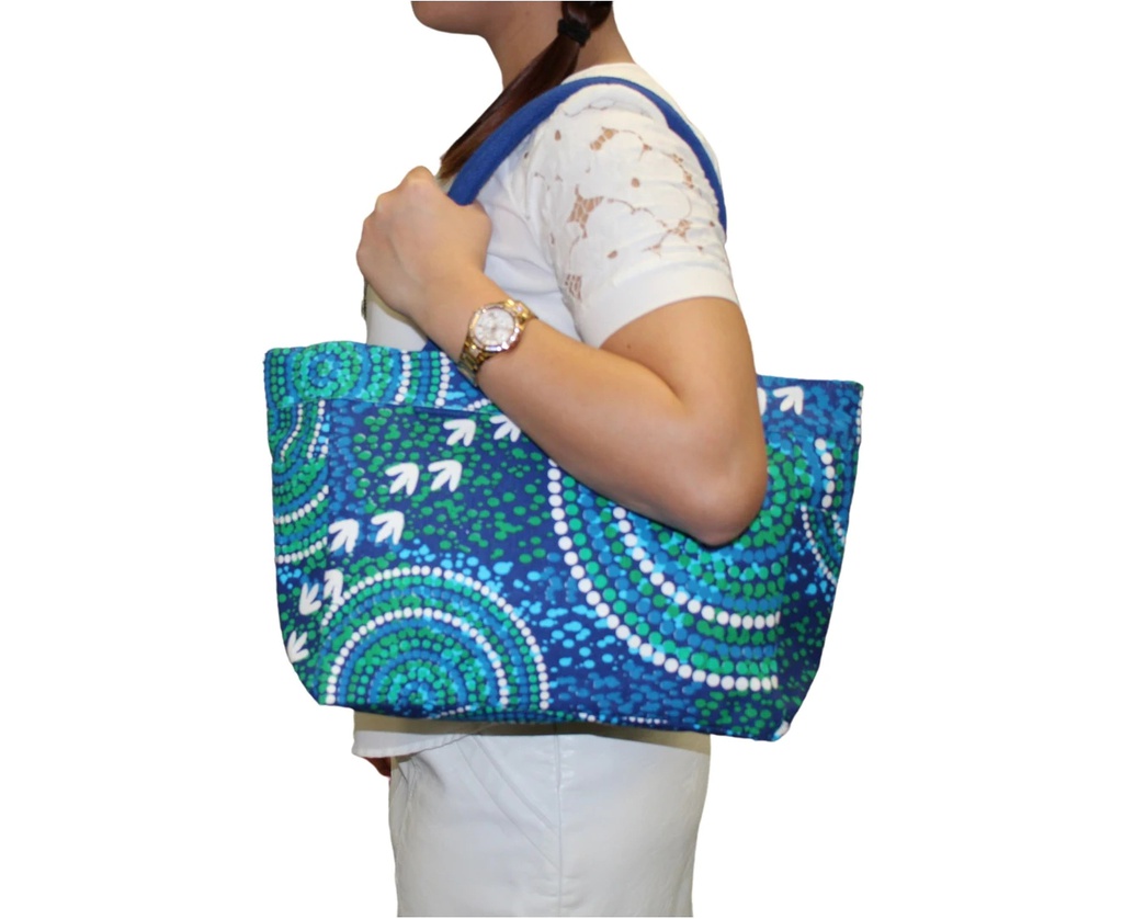 BAG TOTE ABORIGINAL DESIGN - WET DESIGN - LUTHER CORA