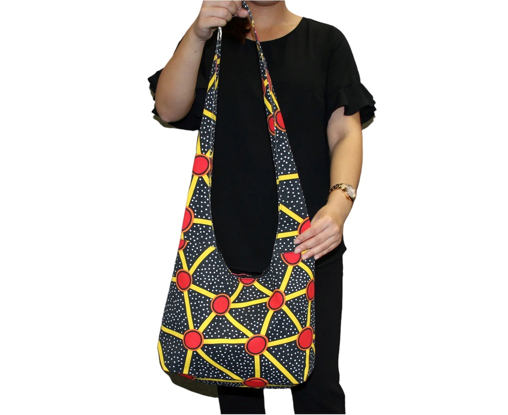 BAG CROSS BODY ABORIGINAL DESIGN -DHALARU GOGO (TALAROO SPRINGS) - JEDESS HUDSON