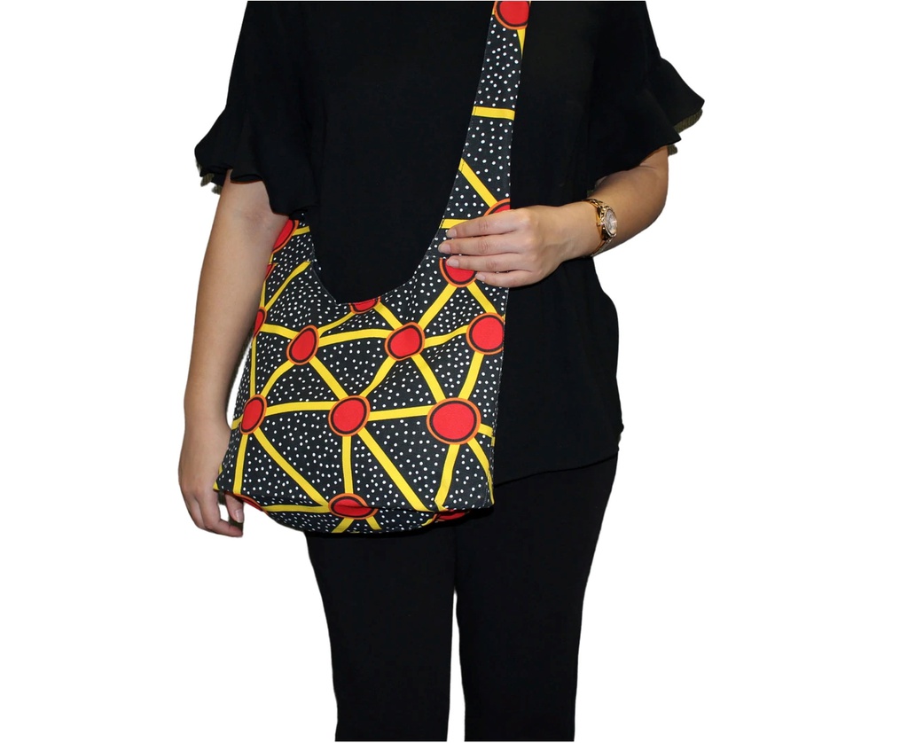 BAG CROSS BODY ABORIGINAL DESIGN -DHALARU GOGO (TALAROO SPRINGS) - JEDESS HUDSON