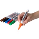 Artline 500A Whiteboard Markers – Bullet Tip, Assorted Colours (6 Pack)