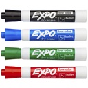 Expo Whiteboard Markers – Bullet Tip, Business Assorted (4-Pack)