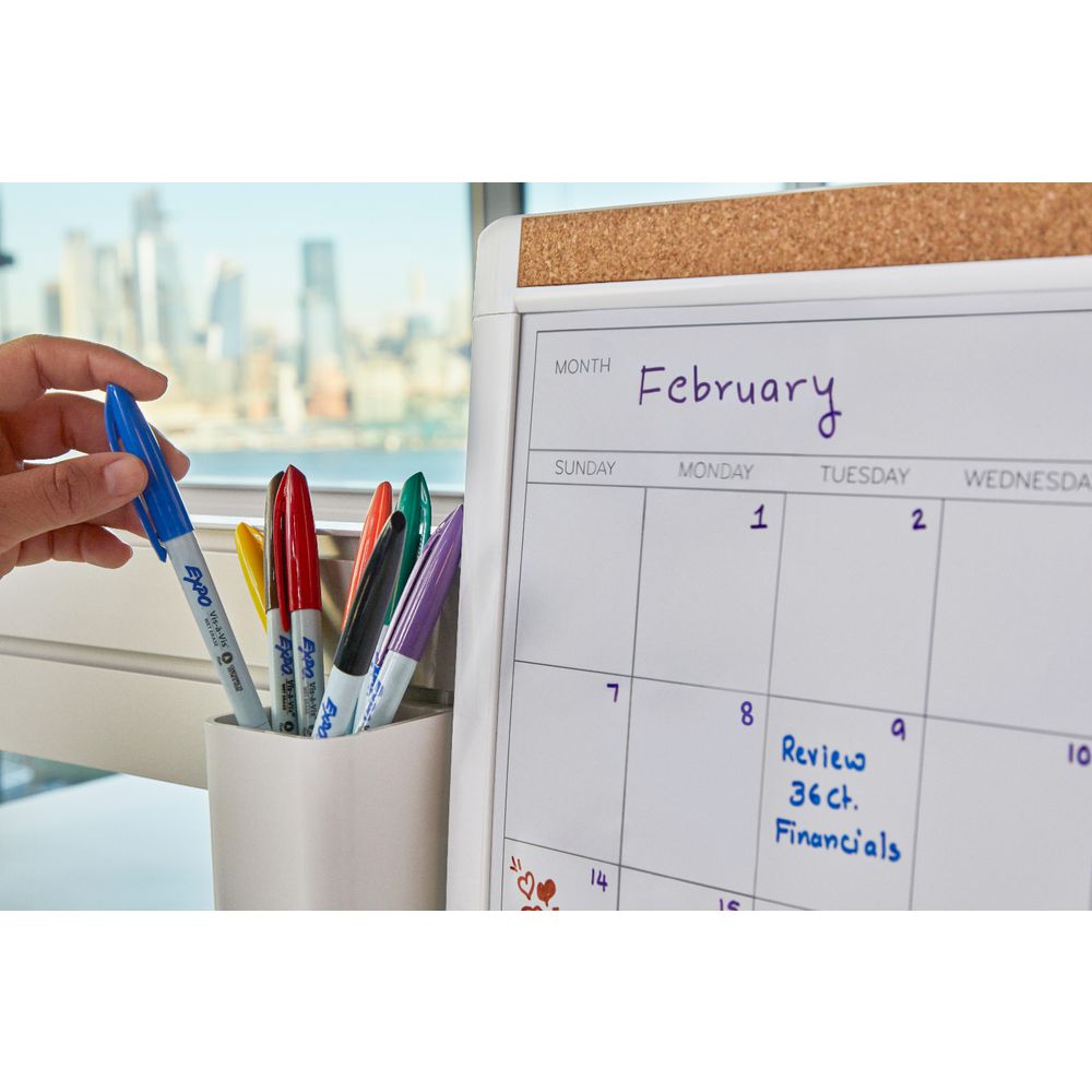 Expo Vis-a-Vis Whiteboard Markers – Fine Tip (Assorted Colours, 4 Pack)