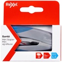 Rexel Bambi Mini Stapler – Grey/Blue