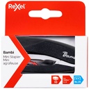 Rexel Bambi Mini Stapler – Black