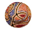 HAT ABORIGINAL DESIGN - SNAKES DREAMING DESIGN - VALMA NAKAMARRA WHITE