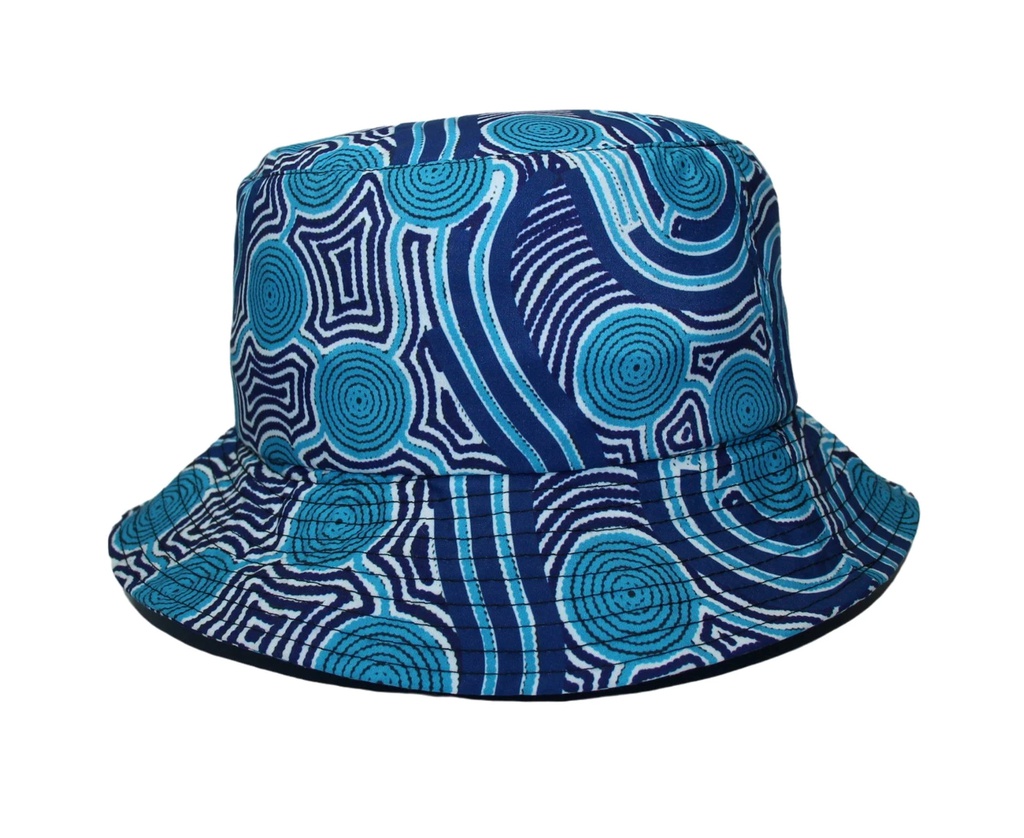 HAT ABORIGINAL DESIGN - RIVERS AROUND DESIGN - STEPHEN HOGARTH