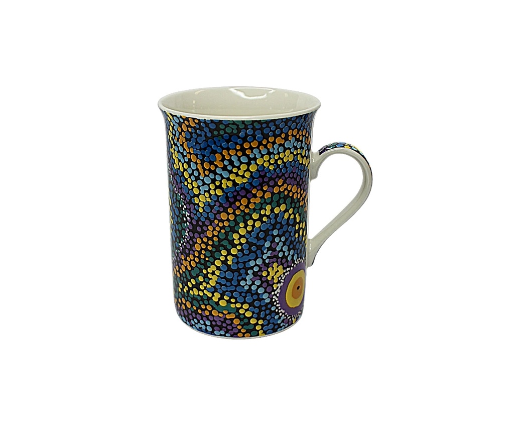 COFFEE MUG ABORIGINAL DESIGN - SEVEN SISTERS DREAMING DESIGN - ATHENA NANGALA GRANITES