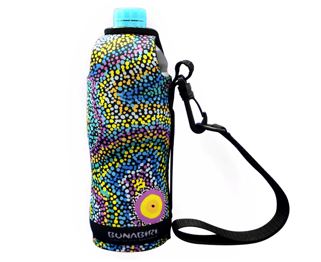 WATER BOTTLE COOLER ABORIGINAL DESIGN - SEVEN SISTERS DREAMING DESIGN- ATHENA NANGALA GRANITES