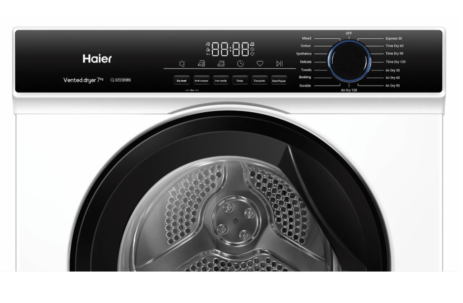 Haier HDV70AWW1 7kg Sensor Vented Dryer