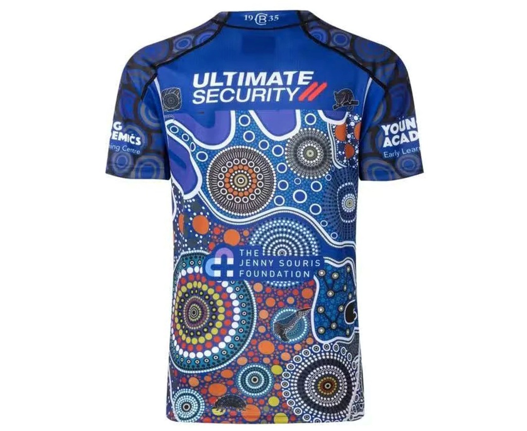 CANTERBURY BULLDOGS NRL CLASSIC INDIGENOUS JERSEY SIZES S-7XL T2