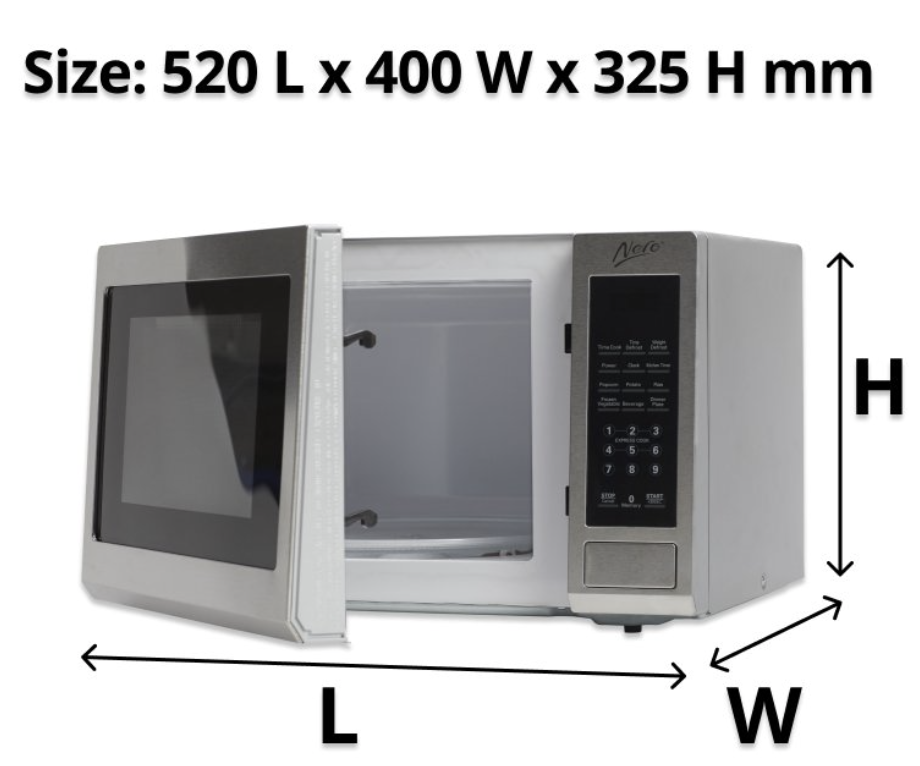 Nero Stainless Steel Microwave 30L