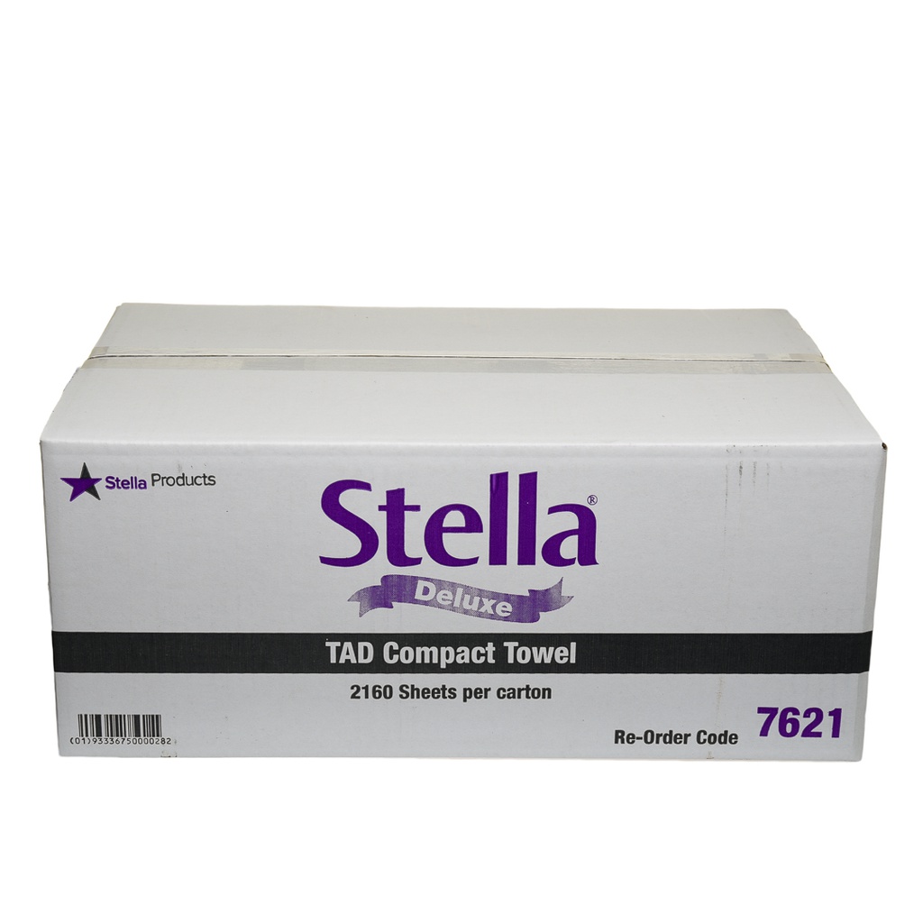 STELLA DELUXE 1PLY 2160SHT TAD COMPACT HAND TOWEL - 24 PACKS/CTN