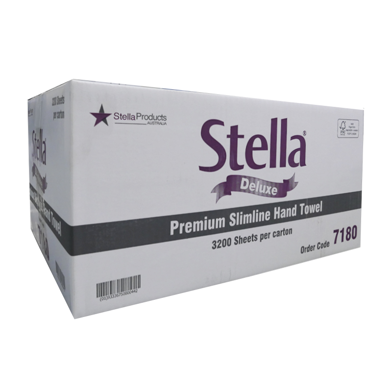 STELLA DELUXE 2PLY 3200SHT SLIMFOLD HAND TOWEL - 16 PACKS/CTN