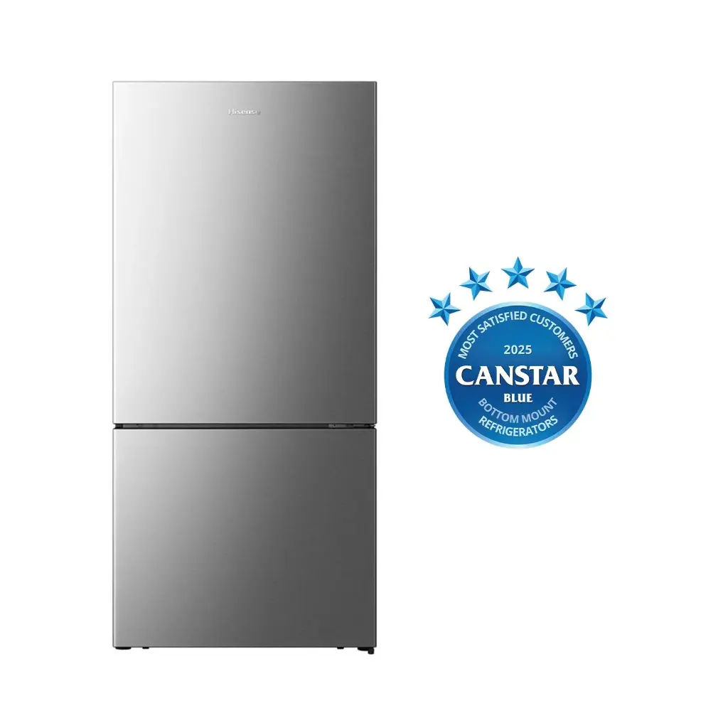 Hisense HRBM503S 503L PureFlat Bottom Mount Fridge (Stainless Steel)