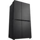 LG GS-B599MBL 664L Flat Door Side-by-Side Fridge (Matte Black)