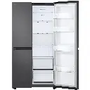 LG GS-B599MBL 664L Flat Door Side-by-Side Fridge (Matte Black)