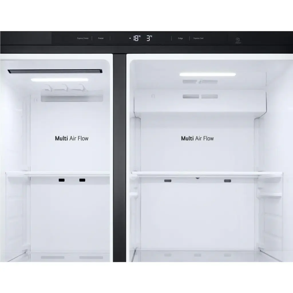 LG GS-B599MBL 664L Flat Door Side-by-Side Fridge (Matte Black)