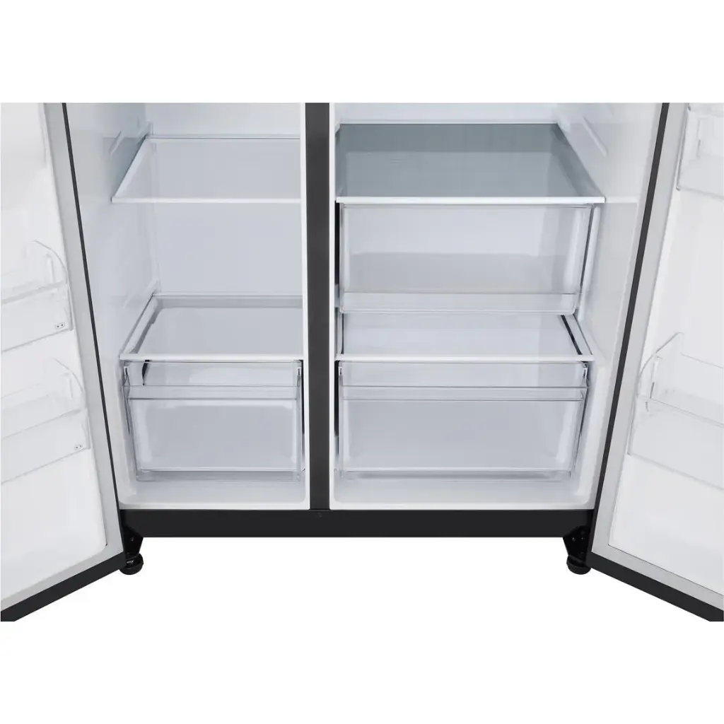 LG GS-B599MBL 664L Flat Door Side-by-Side Fridge (Matte Black)