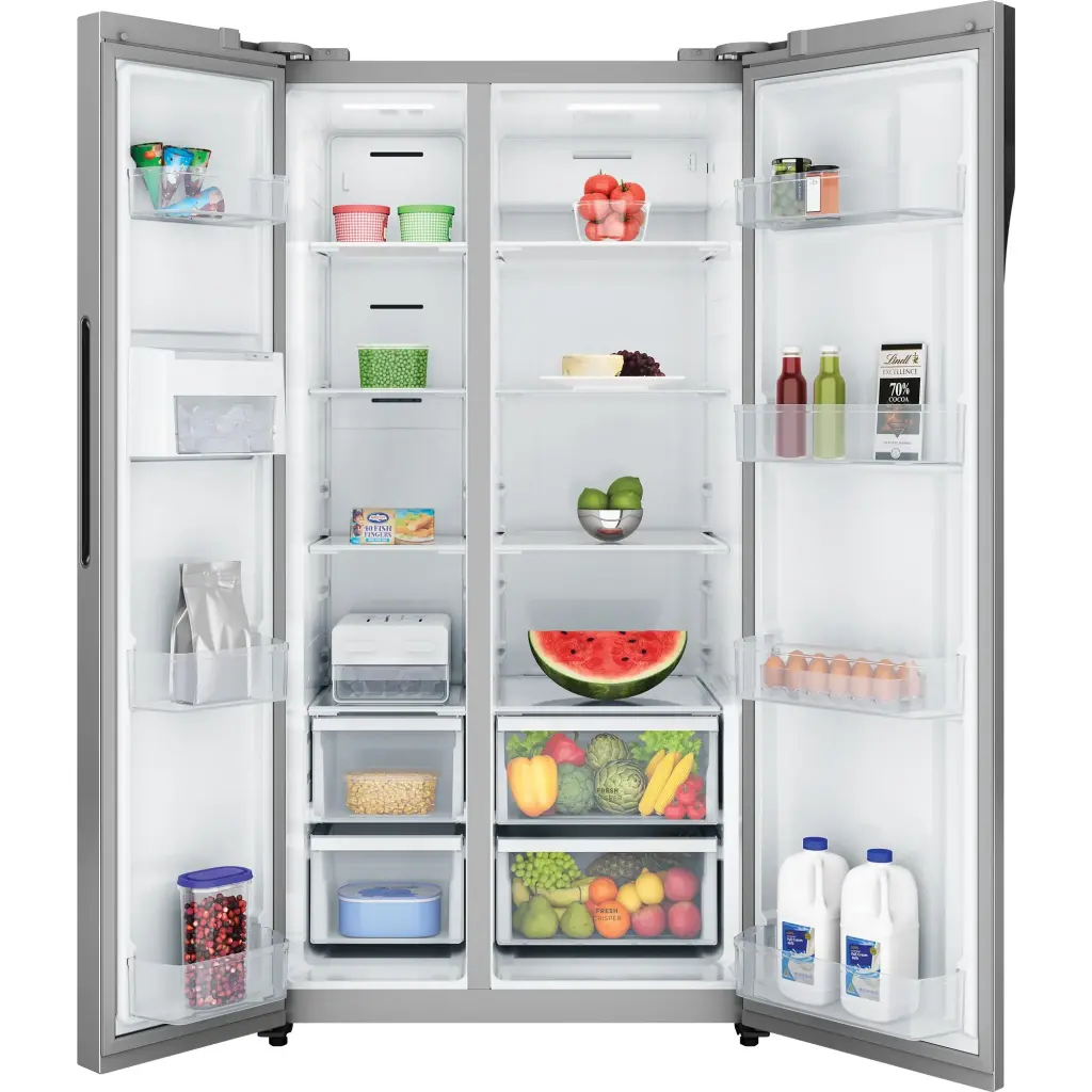 Westinghouse WSE6200SB 624L Side-by-Side Fridge (Silver / Arctic Silver)