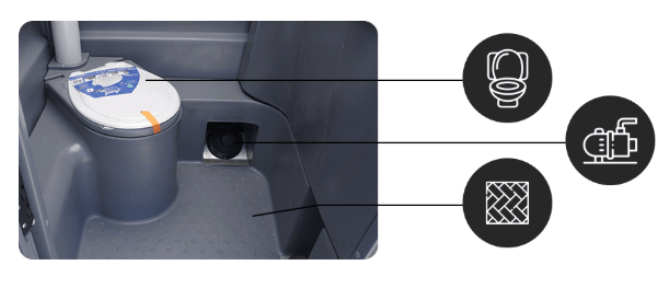 Portable Toilet – Fresh Water – Single