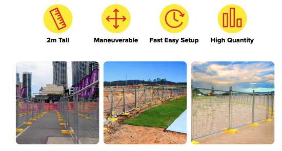 HIRE - Temporary Mesh Fence Panels – Heavy Duty 40mm