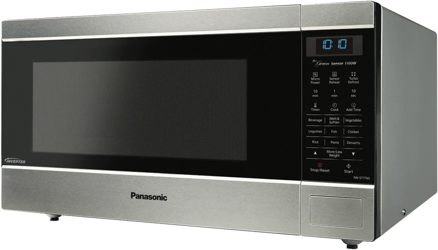Panasonic 44L 1100W Inverter Sensor Microwave Oven (NN-ST776SQPQ) — Stainless Steel/Silver
