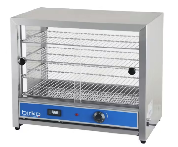 Birko 50 Pie Warmer with Glass Door (Grey)