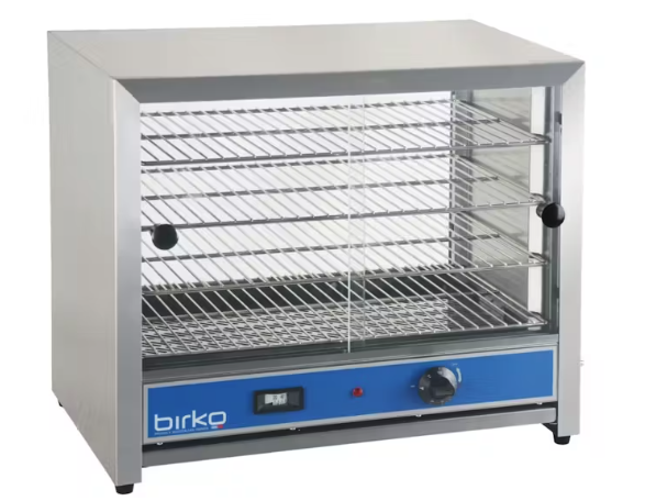 Birko 50 Pie Warmer with Glass Door (Grey)