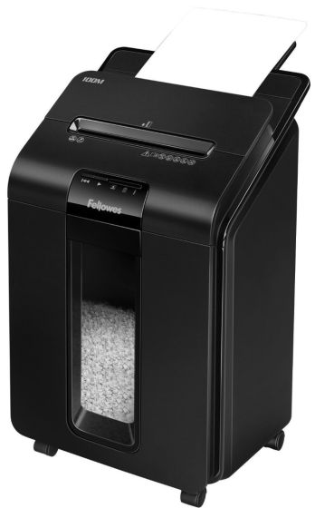 Fellowes AutoMax 100M Auto Feed Shredder (Micro Cut, P-4, 23L)