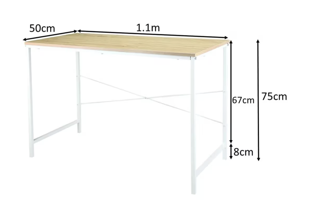 Scandi Desk (110cm) – Minimalist Study / Console Desk