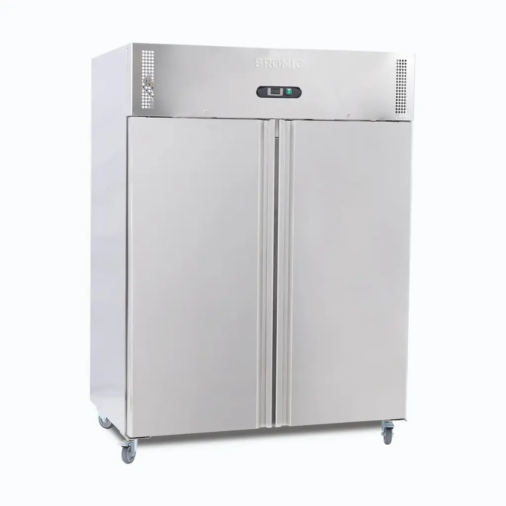 Bromic Refrigeration UC1300SD-NR Upright Storage Fridge (Gastronorm) – 1300L – 2 Solid Doors – Stainless Steel