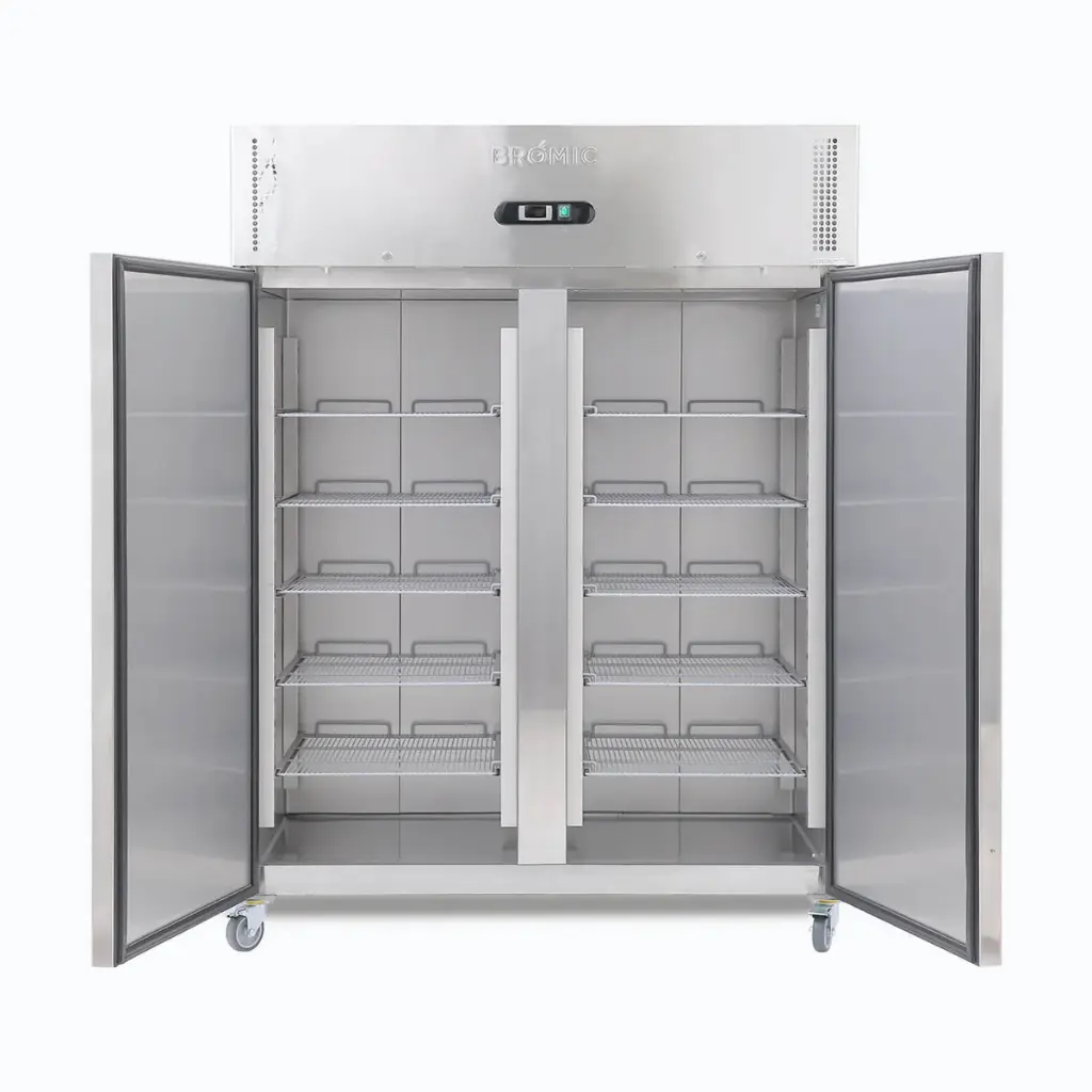 Bromic Refrigeration UC1300SD-NR Upright Storage Fridge (Gastronorm) – 1300L – 2 Solid Doors – Stainless Steel