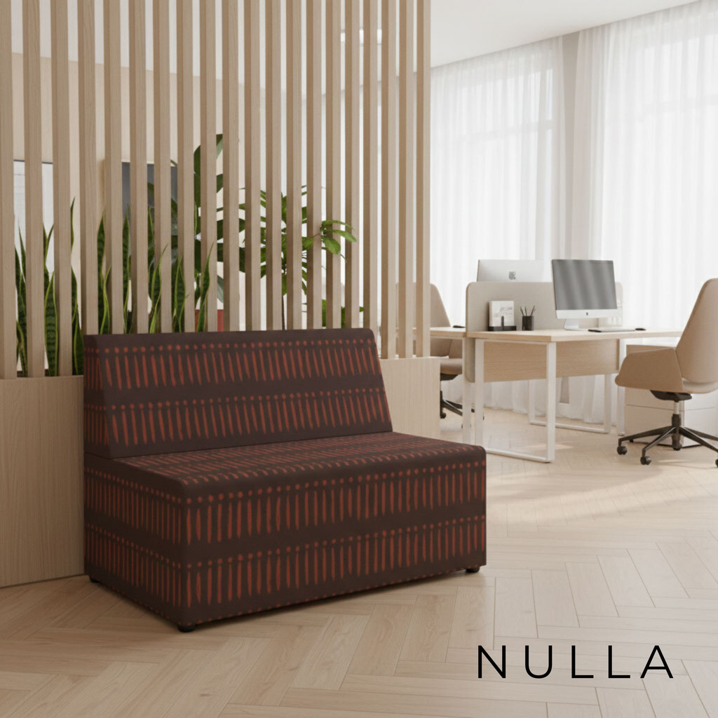 Rumpus 2 Seater Modular Lounge – Upholstered in Dreamweave "Water Tree Reflection – 001"