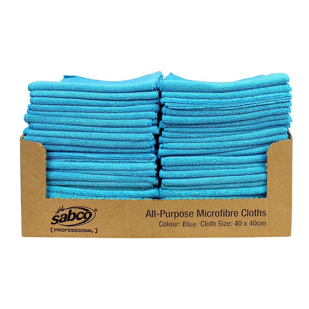 SABCO - ALL-PURPOSE MICROFIBRE CLOTHS SRT – BLUE