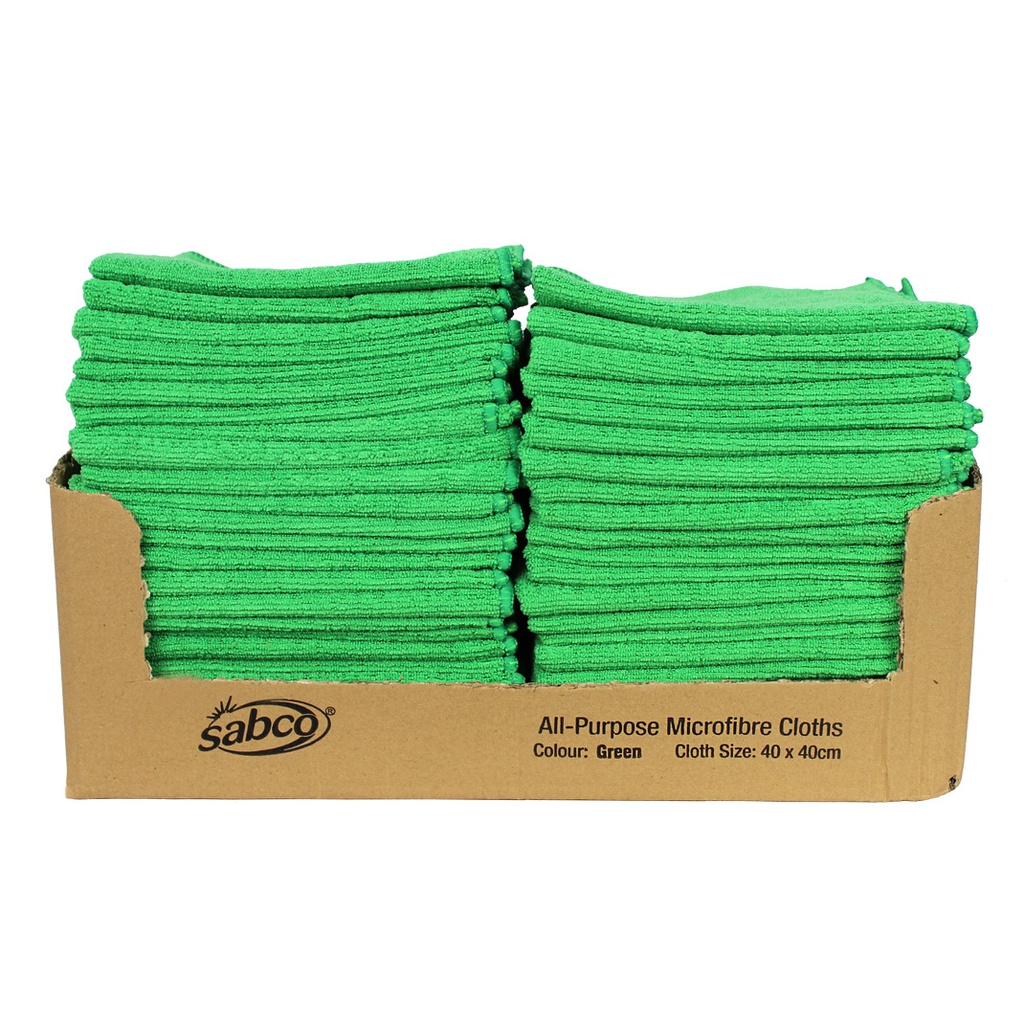 SABCO - ALL-PURPOSE MICROFIBRE CLOTHS SRT – GREEN