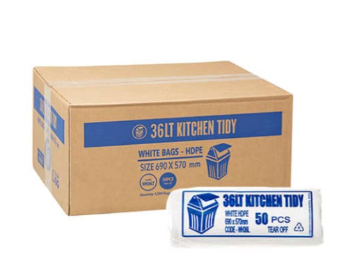 36lt White 50/Roll (1000) 690l X 590w