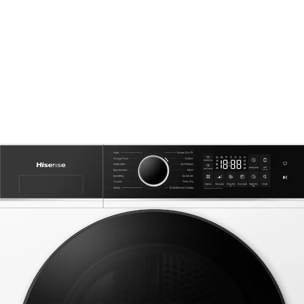 Hisense Series 5I 9kg Pure Flat Heat Pump Dryer – White | HDF5I90H