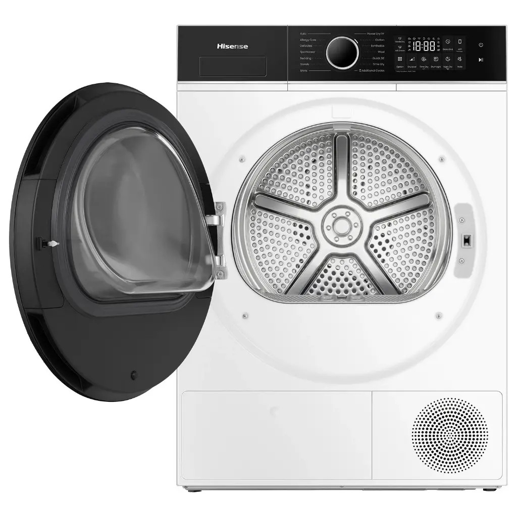 Hisense Series 5I 9kg Pure Flat Heat Pump Dryer – White | HDF5I90H