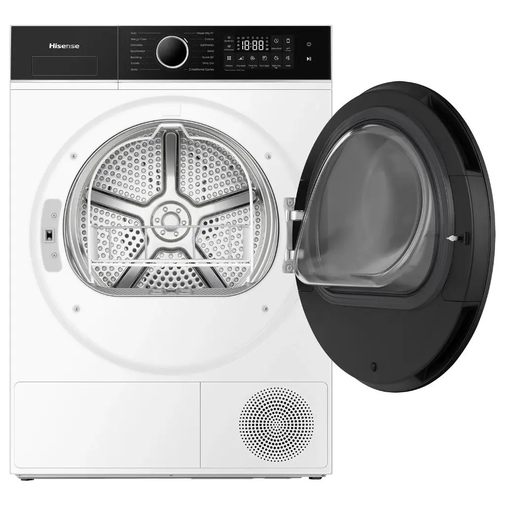 Hisense Series 5I 9kg Pure Flat Heat Pump Dryer – White | HDF5I90H