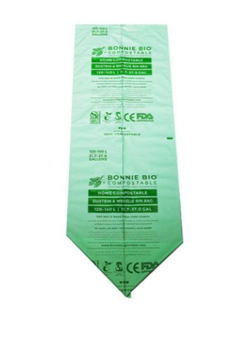 Cleanstar - Bonnie Bio 120-140l Compostable Garbage & Wheelie Bin Bags – Roll Of 10