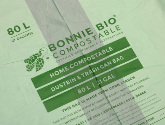 Cleanstar - Bonnie Bio 80l Compostable Garbage Bags – Roll Of 10