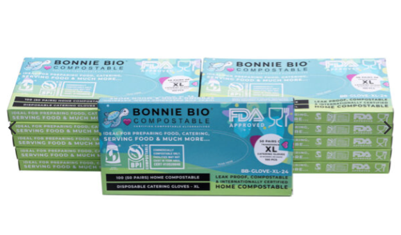 Cleanstar - Xl Size Compostable Disposable Gloves – 100 Gloves Per Box (24 Boxes) 1200 Pairs