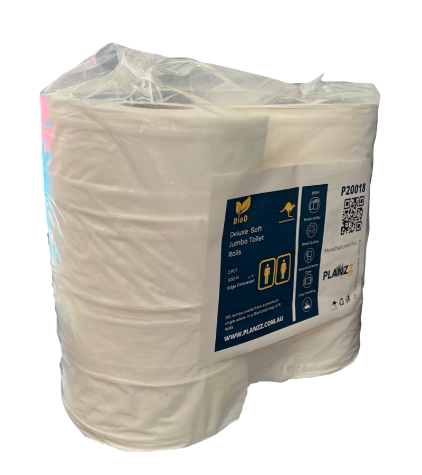 (Indigenous Owned) Biod-Deluxe Jumbo Toilet Rolls 300m X 8