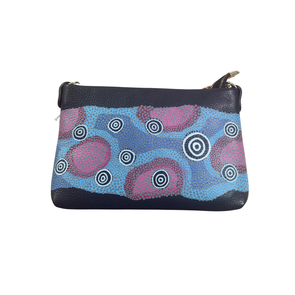 Italian Leather Clutch Bag – Hand-Painted by Jacob Sarra (Goreng Goreng)