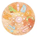 Wooden Coaster NAIDOC | Pack of 20